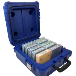 Maletín TURTLE CASE 10-LTO/DLT/RDX transporte de cartuchos de datos