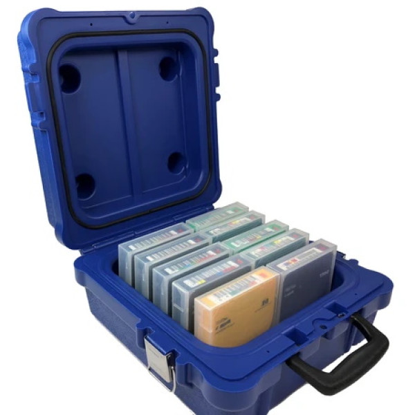 Maletín TURTLE CASE 10-LTO/DLT/RDX transporte de cartuchos de datos