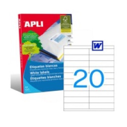 Etiq.APLI 105 x29   poliv.100A4 2000u. Etiquetas de 