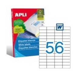 Etiq.APLI 52,5x21,2 poli. Remov. 5600u.
