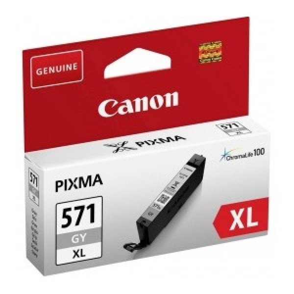 C.t. CANON CLI571GY XL: Pixma MG6850 gris MG5750 7750 7700 5752  Alta capacidad