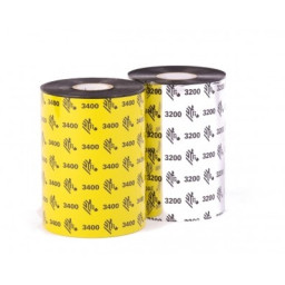 (6) Ribbon transfer.térmica ZEBRA 3400: wax/resin 83mm x 450m.(cera/resina) Industrial printers 25mm