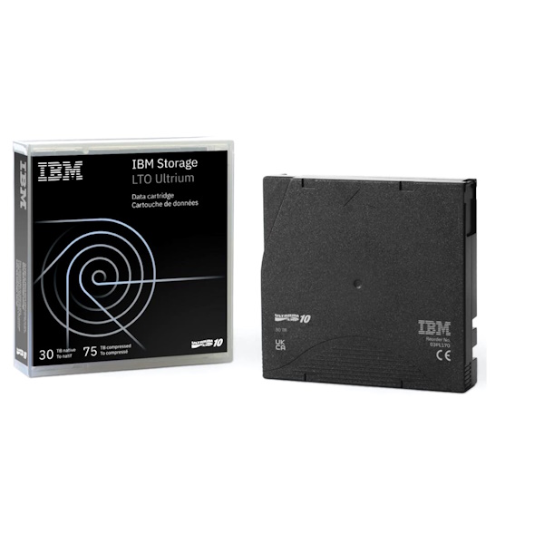 DC IBM Ultrium LTO-10 (SrFe) etiquetado 30TB/75TB secuencia a medida