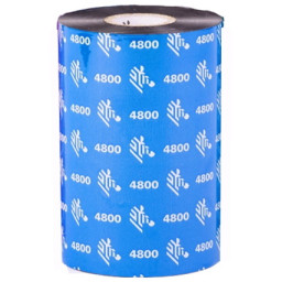 (12) Ribbon transfer.térmica ZEBRA 4800: resin 60mm x 450m. (resina) Industrial printers 25mm