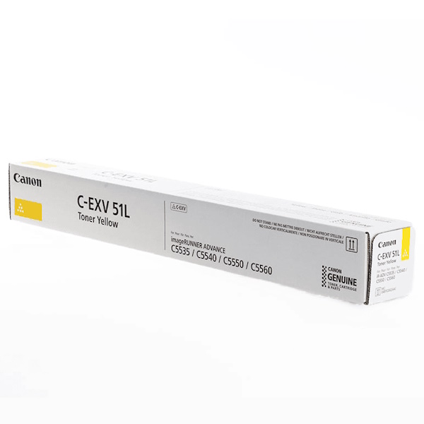 Toner CANON EXV51L: IR C5335 C5540 C5500 C5550 amarillo 26.000p.