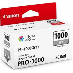 C.t. CANON PFI-1000GY gris 80ml PRO-1000 IPF6300 IPF6350 IPF6400 IPF6450