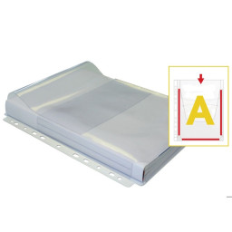 (5) Funda GRAFOPLAS multitaladro fuelle A4 170micras con solapa (bolsa)