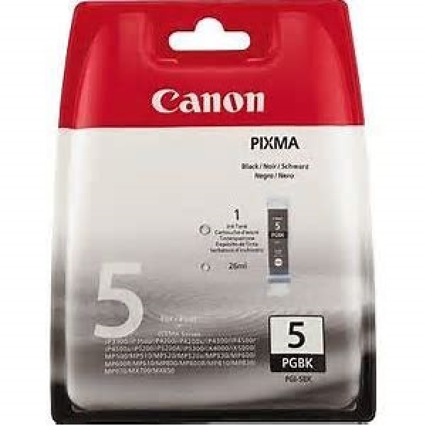 C.t. CANON PGI5BK  IP4200 IP5200 IP6600 negro  520p. *BLISTER + ALARMA* *