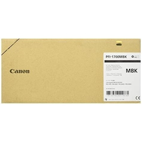 C.t. CANON PFI-1700MBK negro mate 700ml PRO-2000 PRO-2100 PRO-4000 PRO-4100