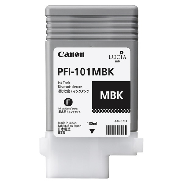 C.t. CANON PFI-101MBK negro mate 130ml IPF5000 IPF6000