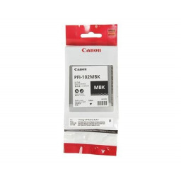 C.t. CANON PFI-102MBK negro mate 130ml IPF500 IPF600 IPF700 IPF710 IPF750