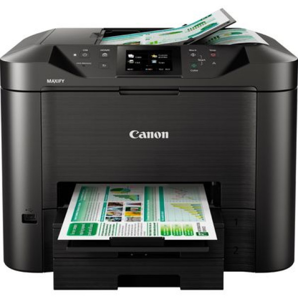 Multifunción CANON MAXIFY MB5450 A4 4-1 4ct 24/16pm 250+250h RADF50h Dupl USB/Eth/WiFi