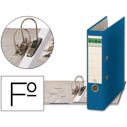 Archivador AZ ELBA de palanca FOLIO  Azul  80mm