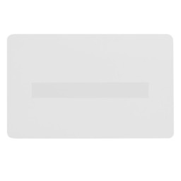 (500) Tarjetas ZEBRA PVC Premier blanco con panel Signature (firma)