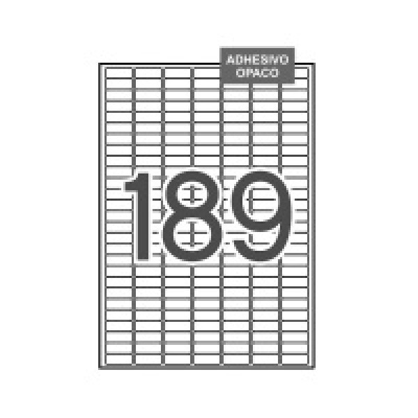 Etiqueta APLI 25,4 x 10mm opaca 3780u. 20A4 (¡no transparentan nada!) Etiqueta APLI 25,4 x 10mm opaca 3780u. 20A4 (¡no transparentan nada!)