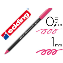 Rotulador EDDING 1200 punta fibra magenta n.20 punta redonda 0,5mm trazo 1mm