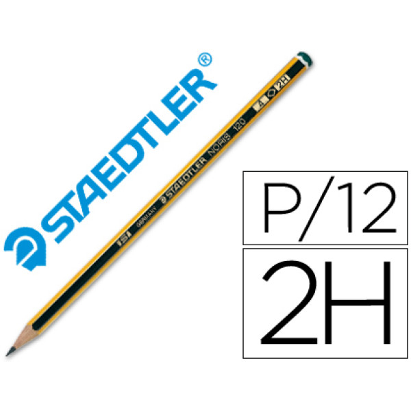 Lápiz de grafito STAEDTLER Noris N.4 2H 