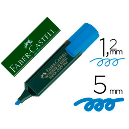 Marcador FABER CASTELL TexLiner 48 azul fluorescente