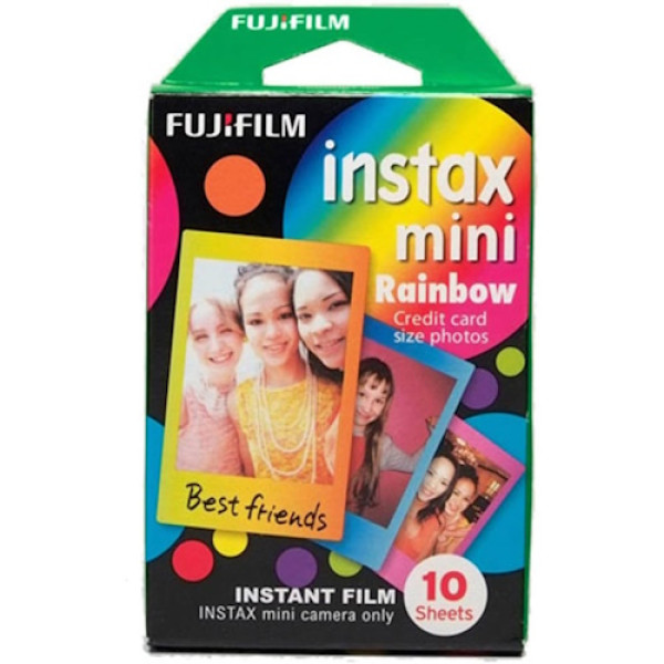 FUJIFILM instax mini Rainbow 10h credit card size photos 8,6x5,4cm