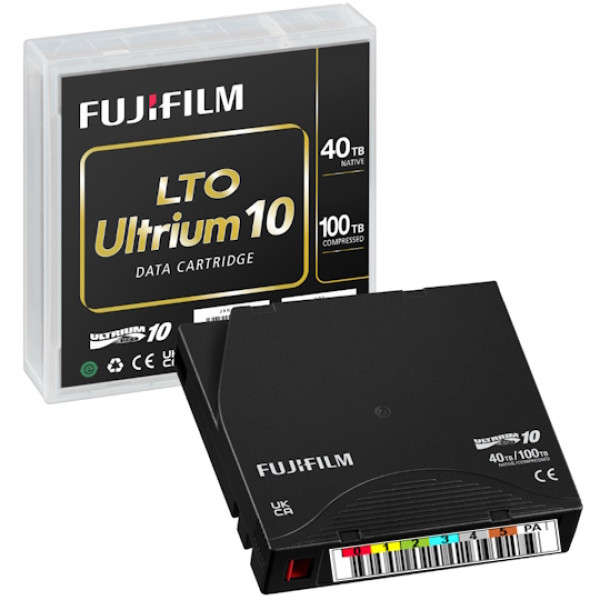 DC FUJIFILM Ultrium LTO-10 40TB/100TB etiquetado (SrFe+BaFe) special coating