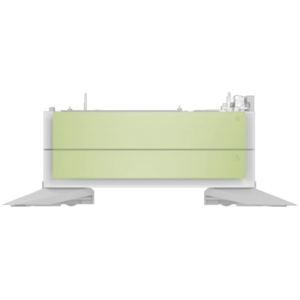 Panel color verde para 2 bandejas HP LJet Workgr Managed E731 E785 E786 (no incluye bandeja)