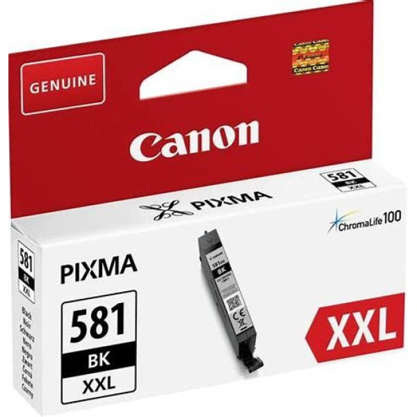 C.t. CANON CLI581XXL BK Black Pixma TR8550 TS6250 TS8250 TS9150 TS9550 11,7ml