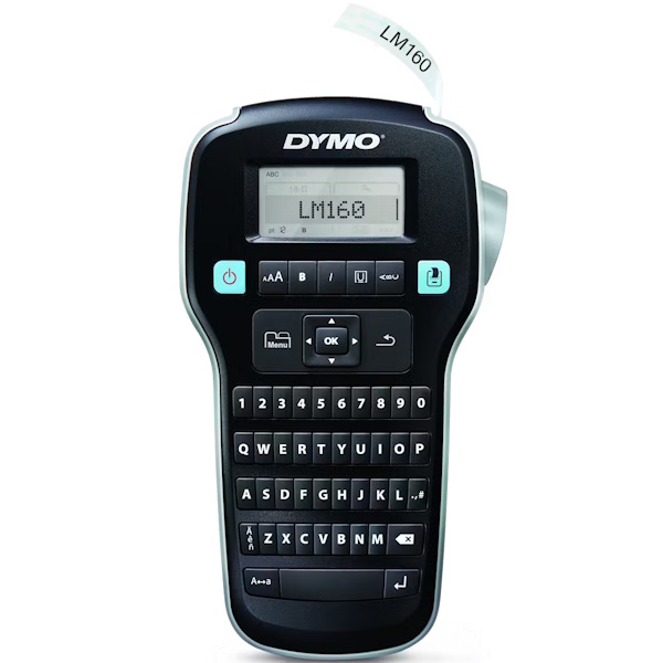 Rotuladora DYMO LabelManager 160 QWERTY, portátil, LCD, 8 estilos, Pilas