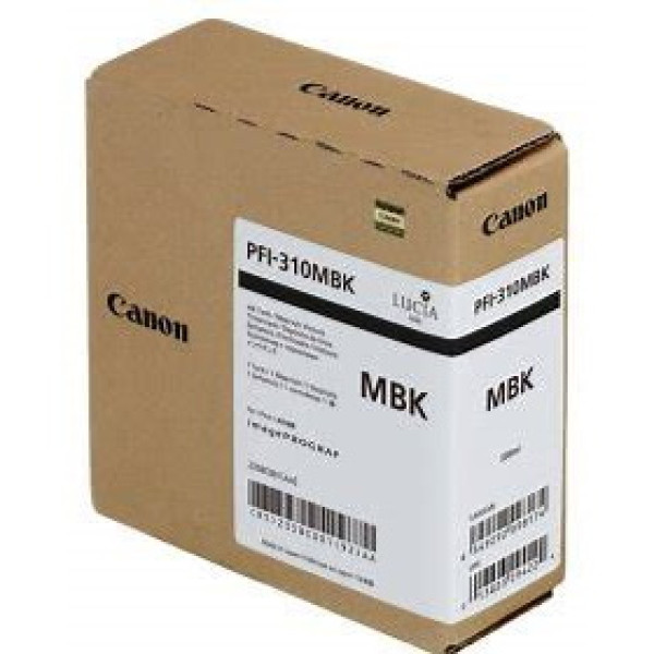 C.t. CANON PFI-310MBK negro mate 330ml TX2000 TX2100 TX3000 TX3100 TX4000 TX4100