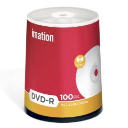 (T100) DVD-R IMATION 4,7GB 16x  White Thermo Transfer Printable (solo térmicas)