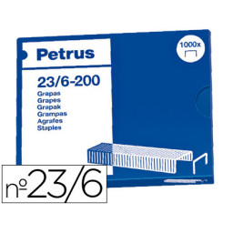 Caja 1000 grapas PETRUS 23/6 