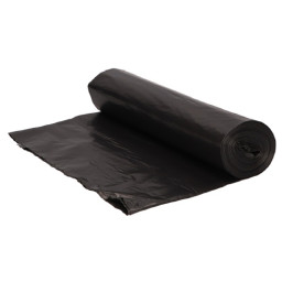 (10) Bolsas de basura 85x105cm negras G170 en rollo para cubo contenedor de 90-100 litros