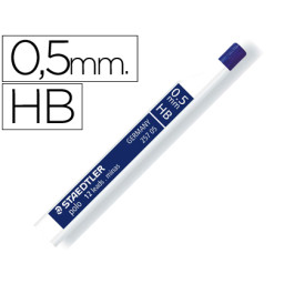 (12) Minas STAEDTLER grafito 0,5 mm  HB Polo tubo