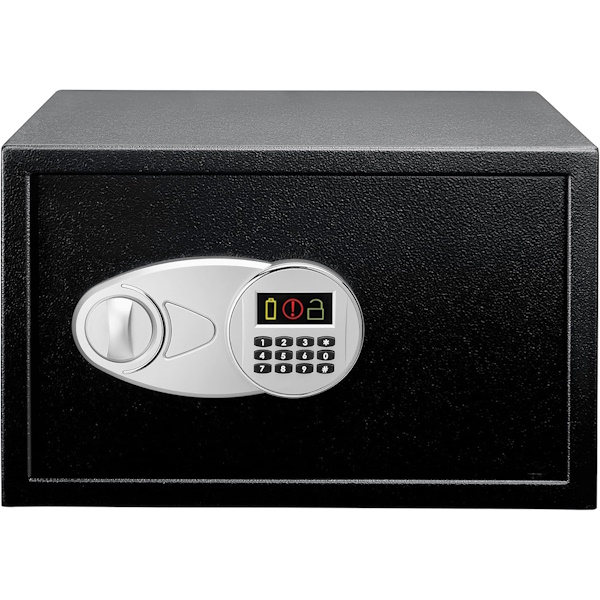 Caja fuerte de seguridad AMAZON Basics 34L con cerradura teclado digital 43x37x27cm acero