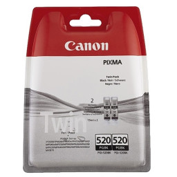 (2) C.t. CANON PGI520BK TWIN BL ** pack-2un BLISTER #PROMO#