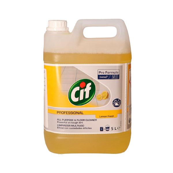 CIF Professional APC Lemon fresh limpiador multiuso y suelos limón, garrafa 5 litros