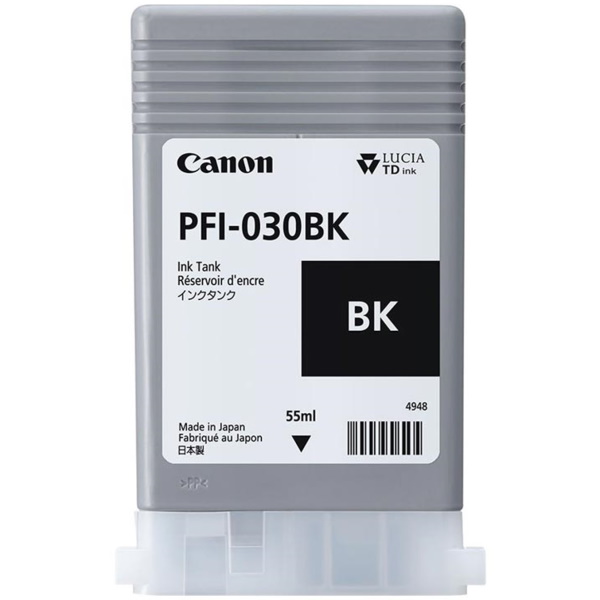 C.t. CANON PFI-030BK negro 55ml  IPF TA20 TA30 TM240 TM340