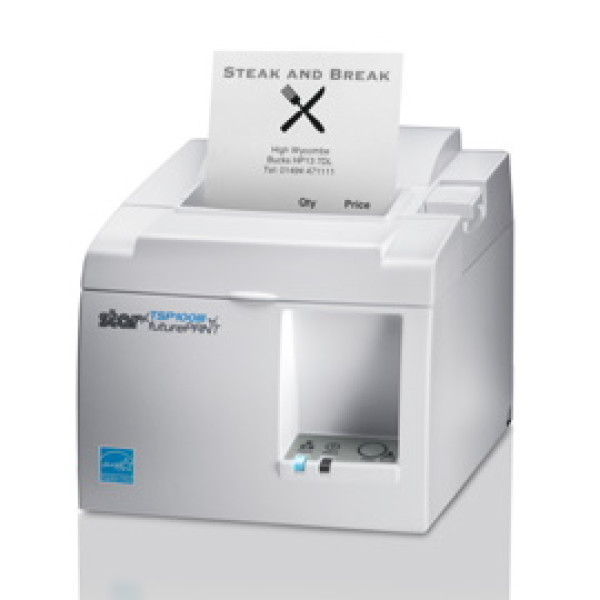 Impresora de tickets STAR TSP143IIIU USB 250mm/s, 203dpi, 58/80mm, autocut, gris clara