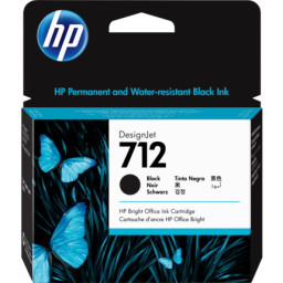 C.t.HP #712 negro Designjet T210 T230 T250 T630 T650  80ml alta capacidad