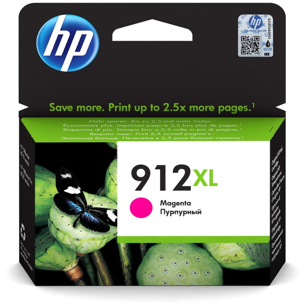 C.t.HP #912XL magenta OfficeJet Pro 8010 8020 8022 Alta capacidad 825p.