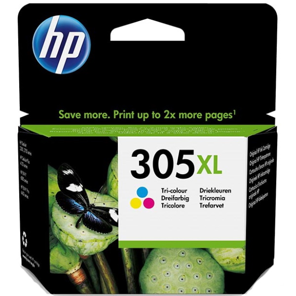 C.t.HP #305XL tricolor DeskJet 2710 2720 4120 4130 Envy 6010 6020 6030 6420 6430  200p.