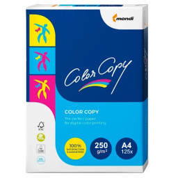 Papel MONDI COLOR COPY 125A4 250g 21,0x29,7 tacto extra suave recubrimiento satinado