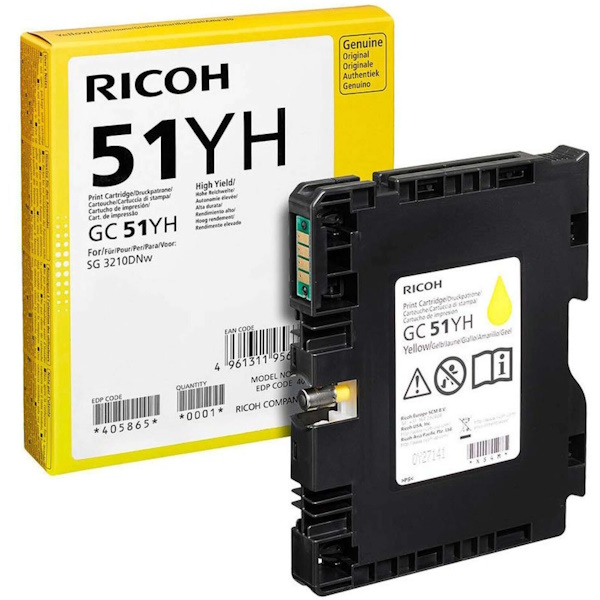 C. Gel RICOH GC-51YH SG3210 Yellow 7.500p. C. Gel RICOH GC-51YH SG3210 Yellow 7.500p.