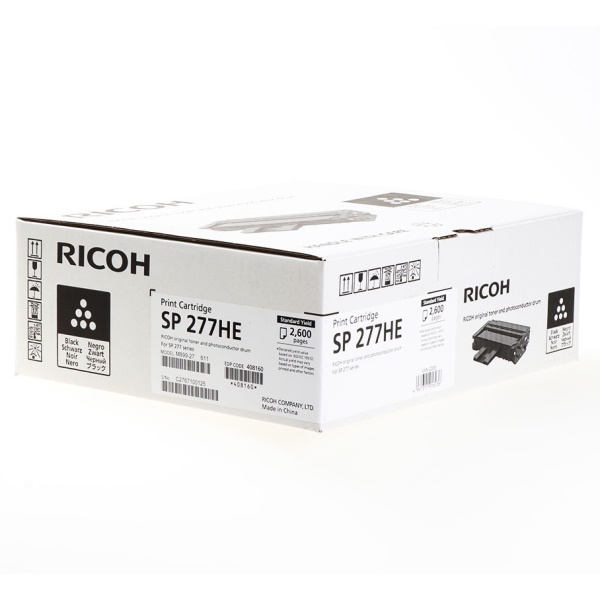 Toner RICOH Type SP277HE negro SP277 series 2.600p. 
