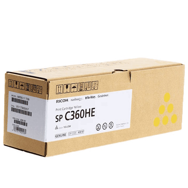 Toner RICOH SP C360HE Yellow 5.000p.