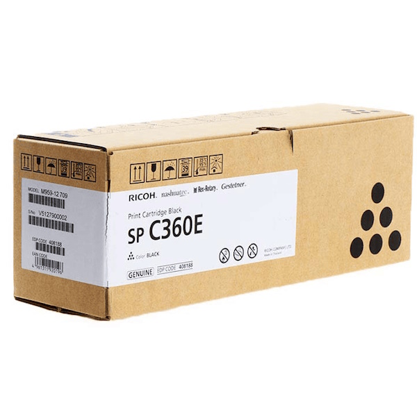 Toner RICOH SP C360E Black 2.500p.
