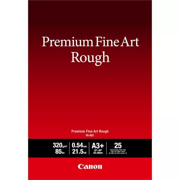 Papel CANON FA-RG1 25h.A3+ Premium FineArt Rough 320g.