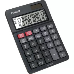 Calculadora CANON AS-120 II EMEA HB negro mini-sobremesa, 12-dig, dual-power, 144x100x29