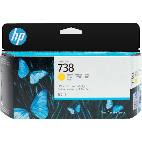 C.t. HP #738 amarillo 130ml Designjet T850 T870 T950 C.t. HP #738 amarillo 130ml Designjet T850 T870 T950