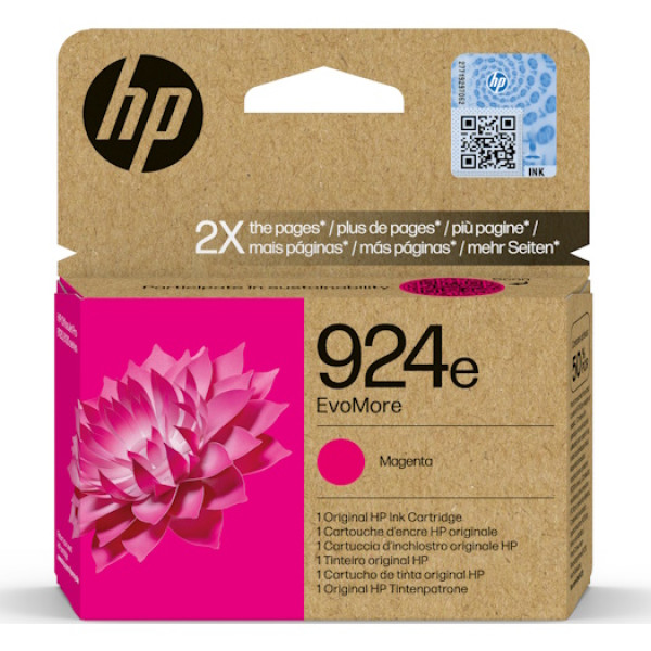 C.t.HP #924e magenta OfficeJet Pro 8120 8122 8123 8130 8132 8135  800p. EvoMore high capacity