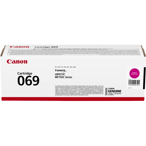 Toner CANON 069M: LBP673 MF752 MF753 magenta 1.900p.